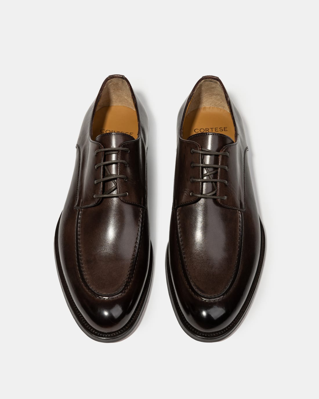 Коричневые кожаные классические туфли - Image 3 of 5