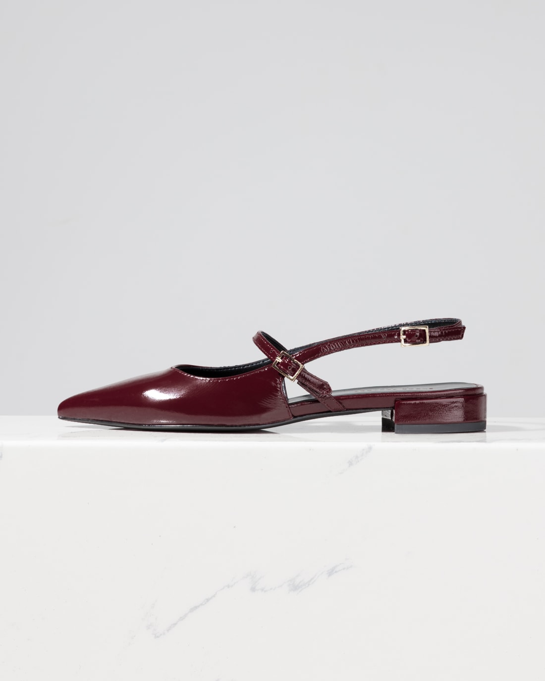 Бордовые туфли из лакированной кожи - Image 1 of 6