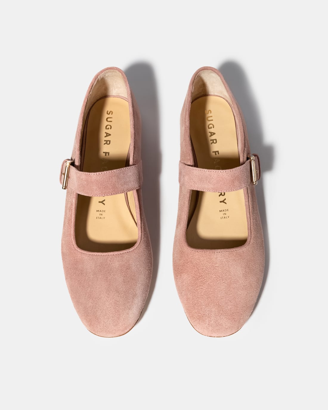 Розовые замшевые туфли на плоской подошве - Image 3 of 5