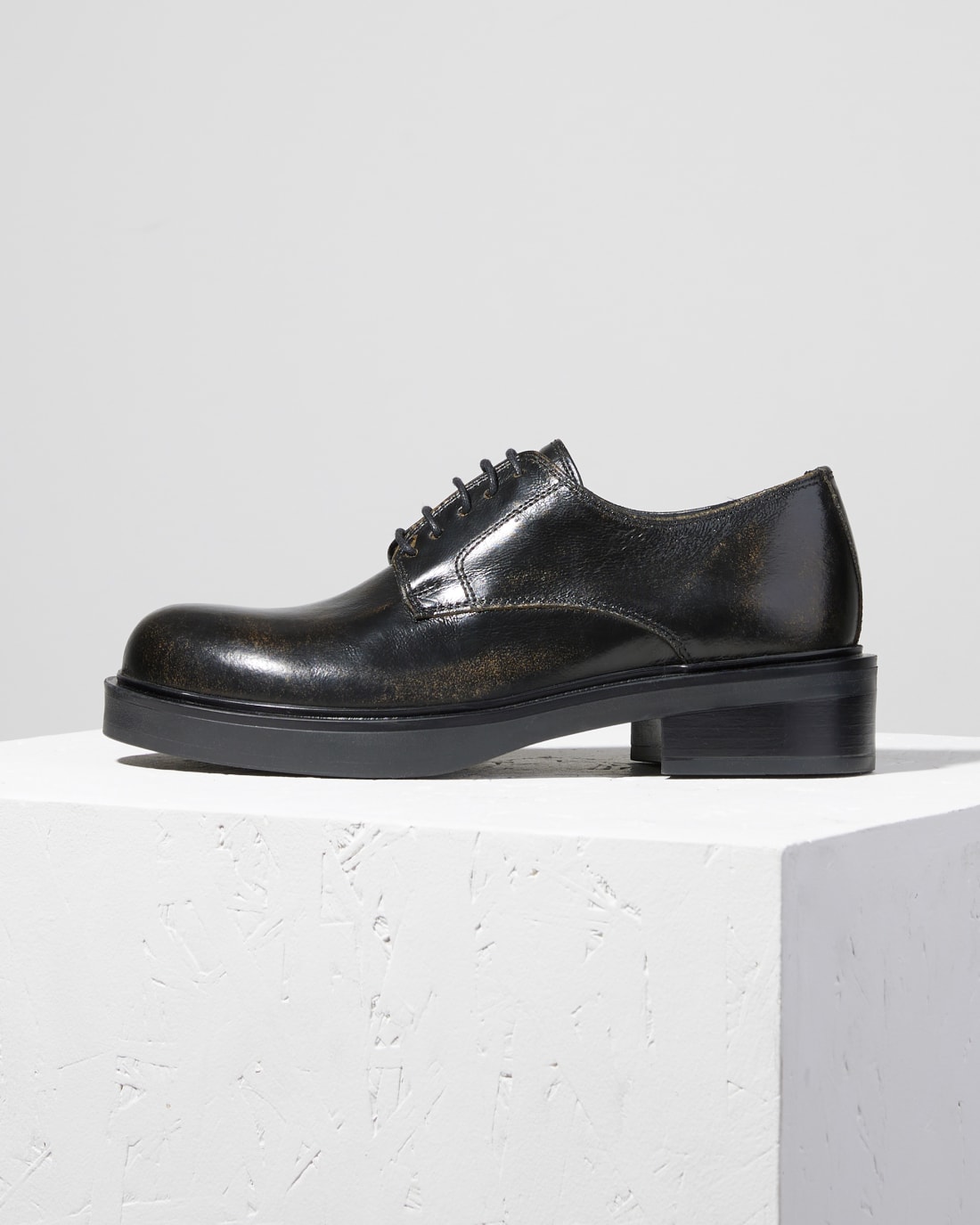 Темно-коричневые кожаные классические туфли