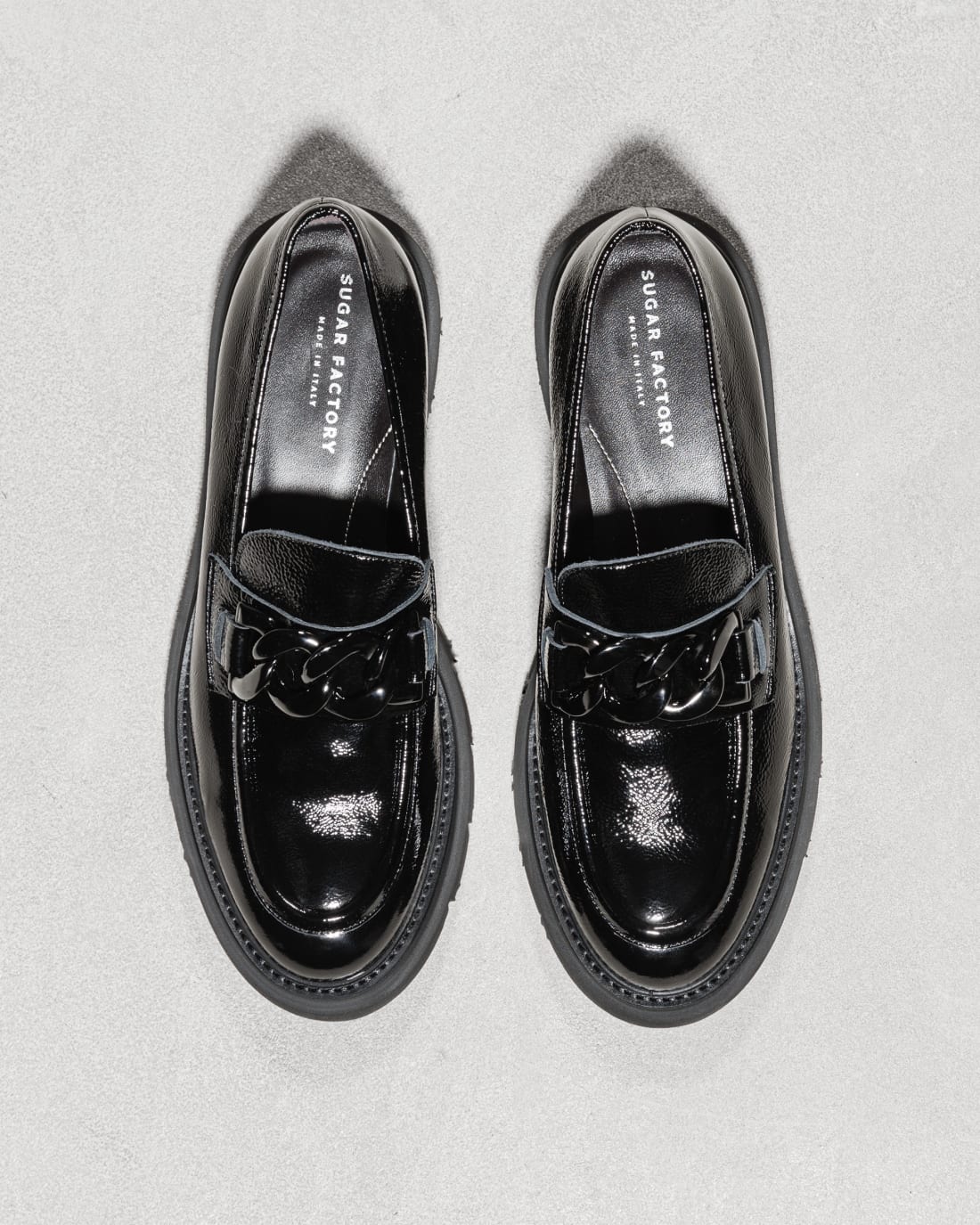 Черные лоферы из натуральной лакированной кожи - Image 2 of 5