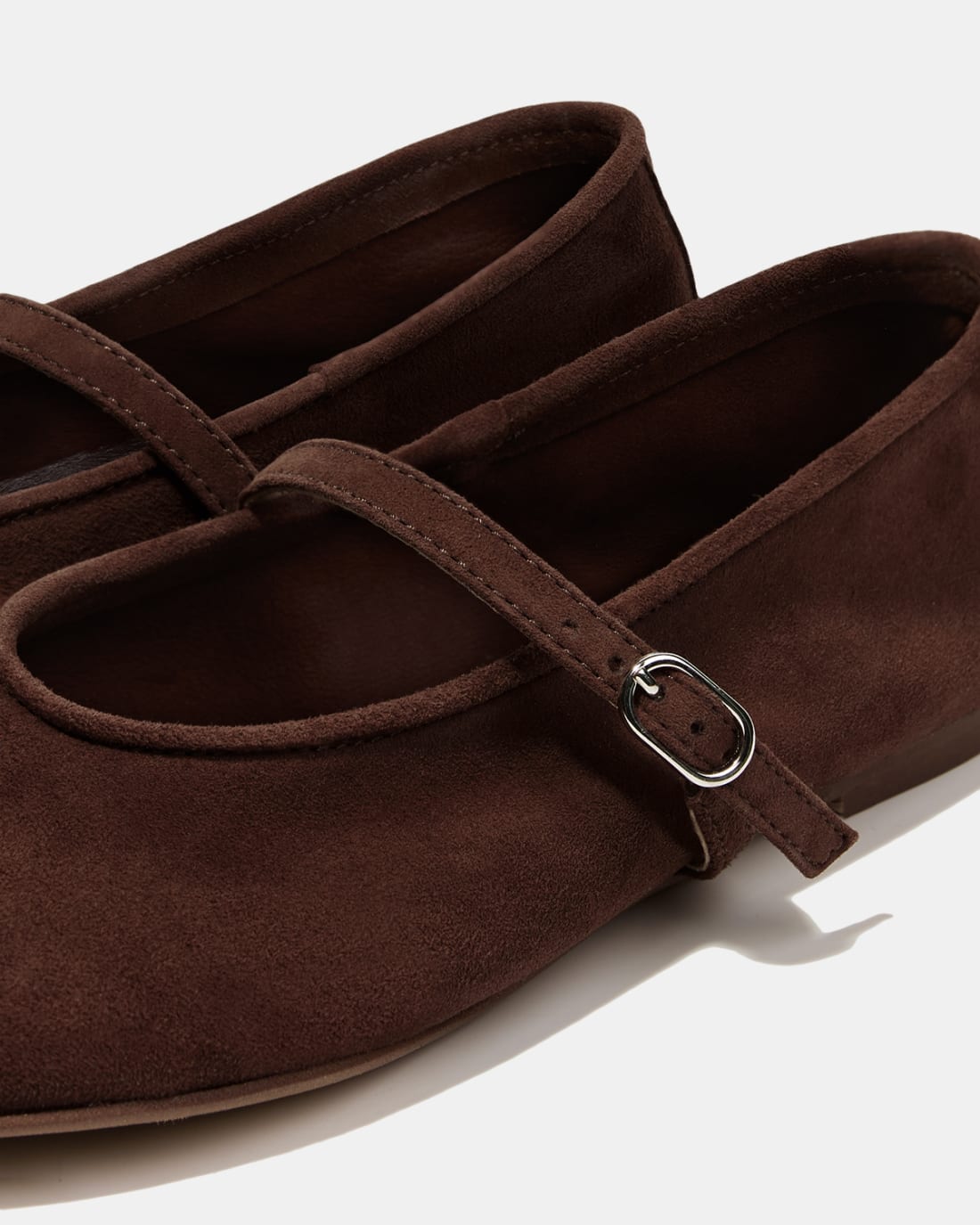 Темно-коричневые замшевые балетки - Image 4 of 4