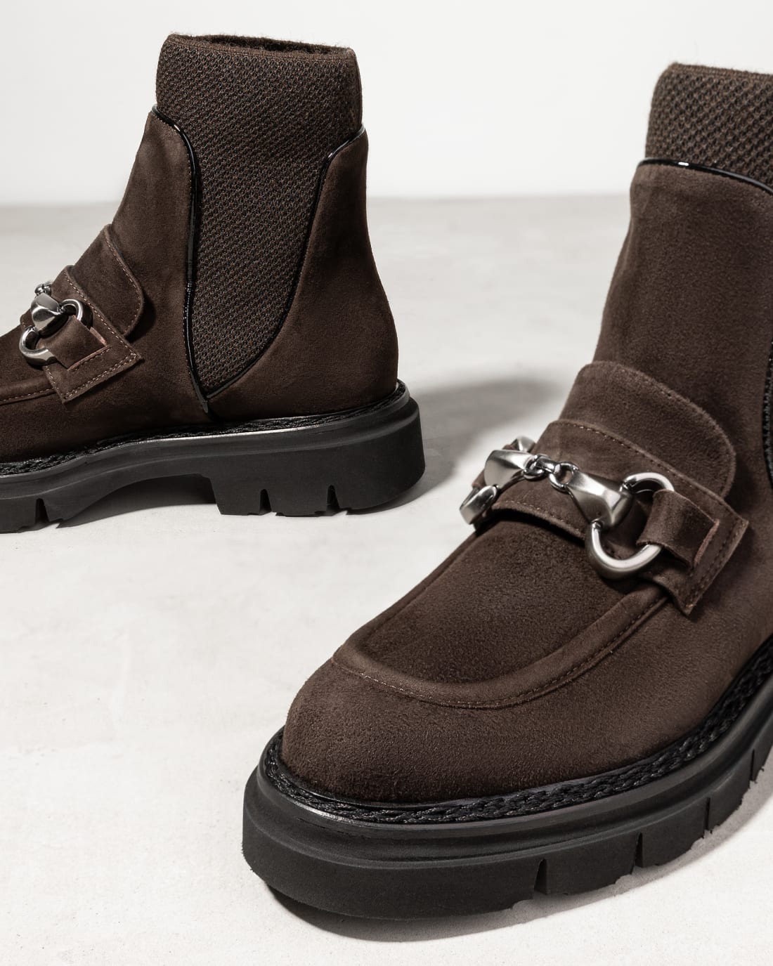 Темно-коричневые замшевые ботинки - Image 4 of 6