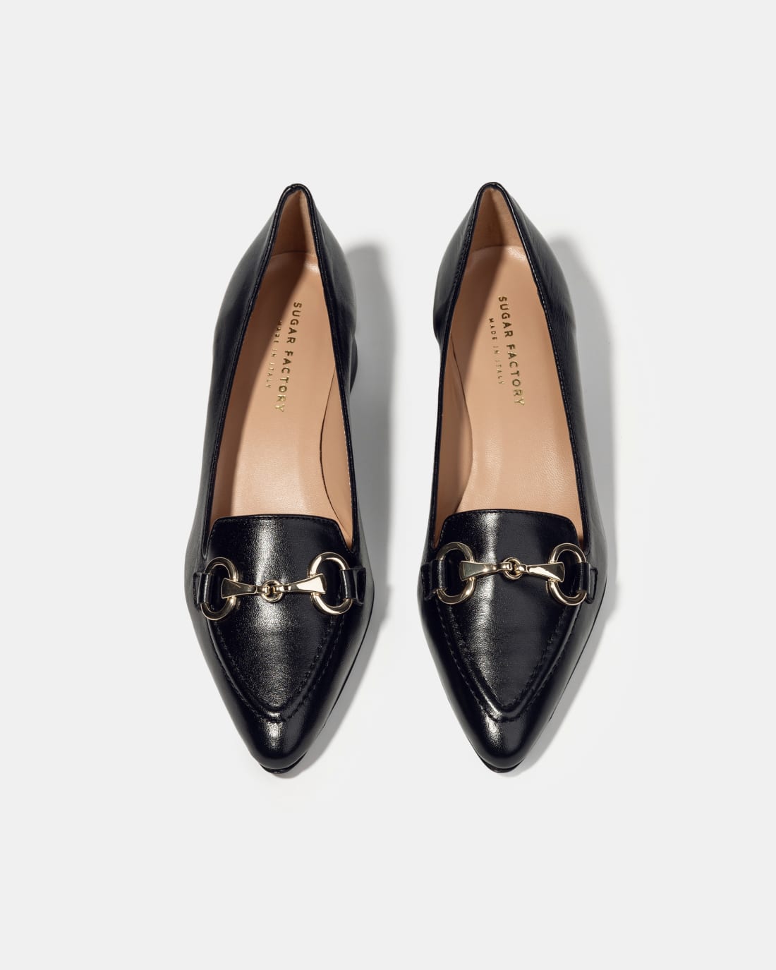 Черные кожаные туфли