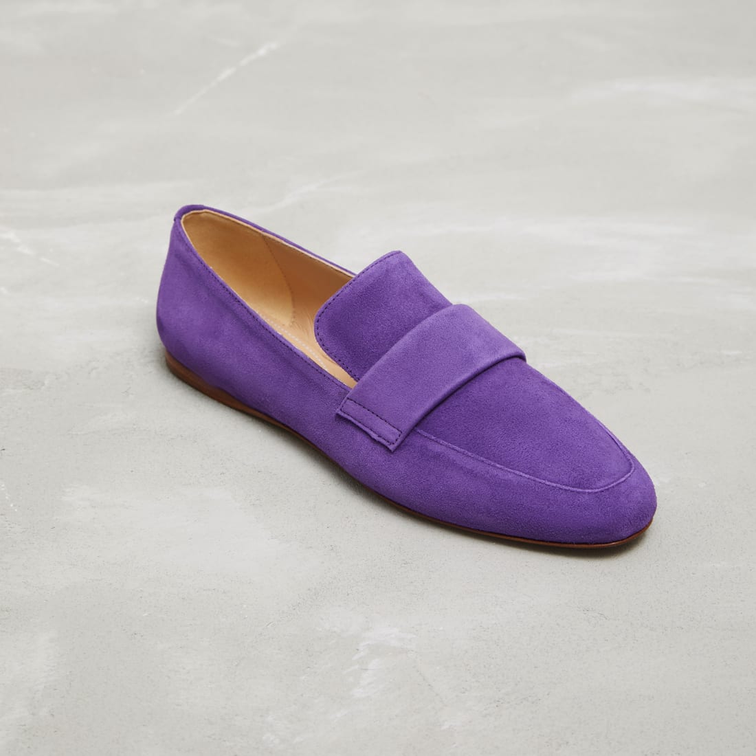 Фиолетовые замшевые лоферы - Image 1 of 4