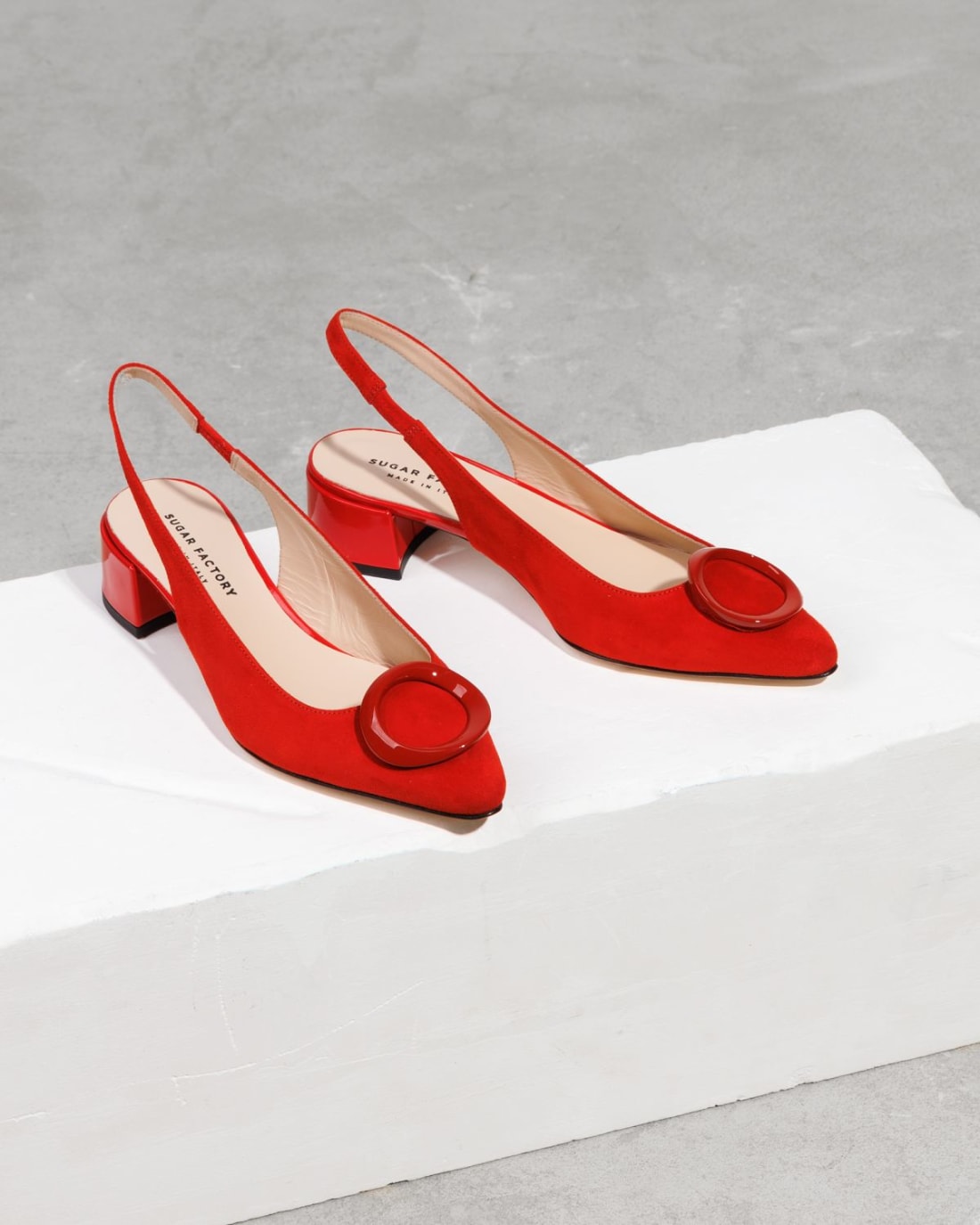 Красные замшевые туфли - Image 3 of 7