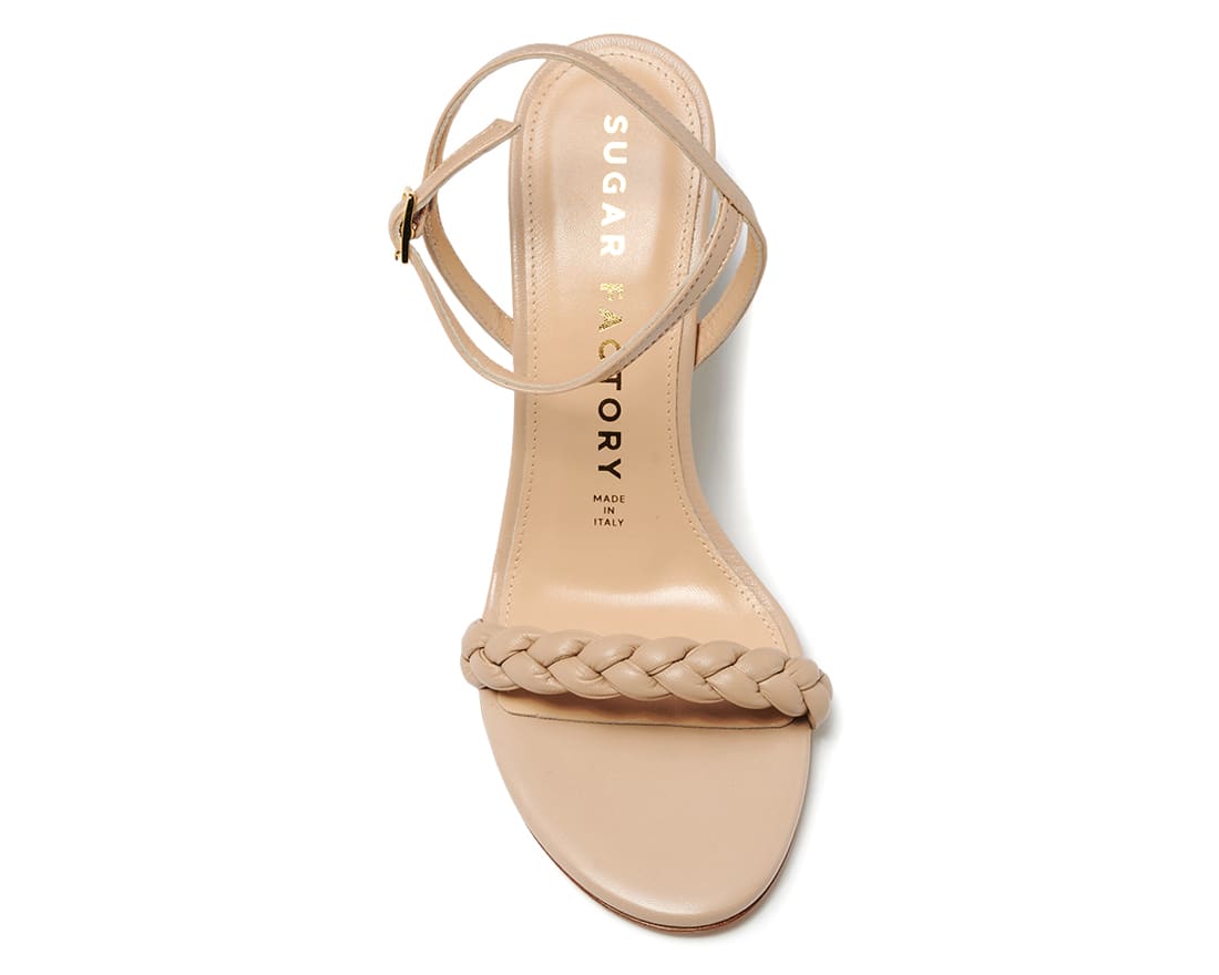 Бежевые кожаные босоножки - Image 4 of 4