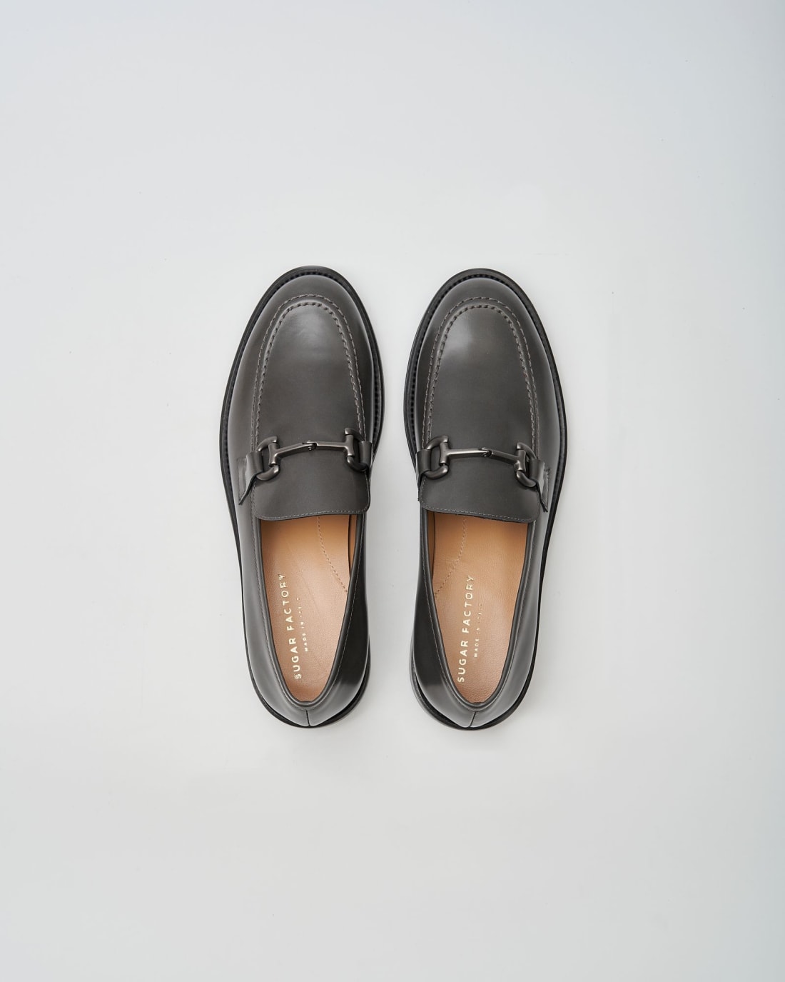 Серые кожаные лоферы - Image 3 of 4