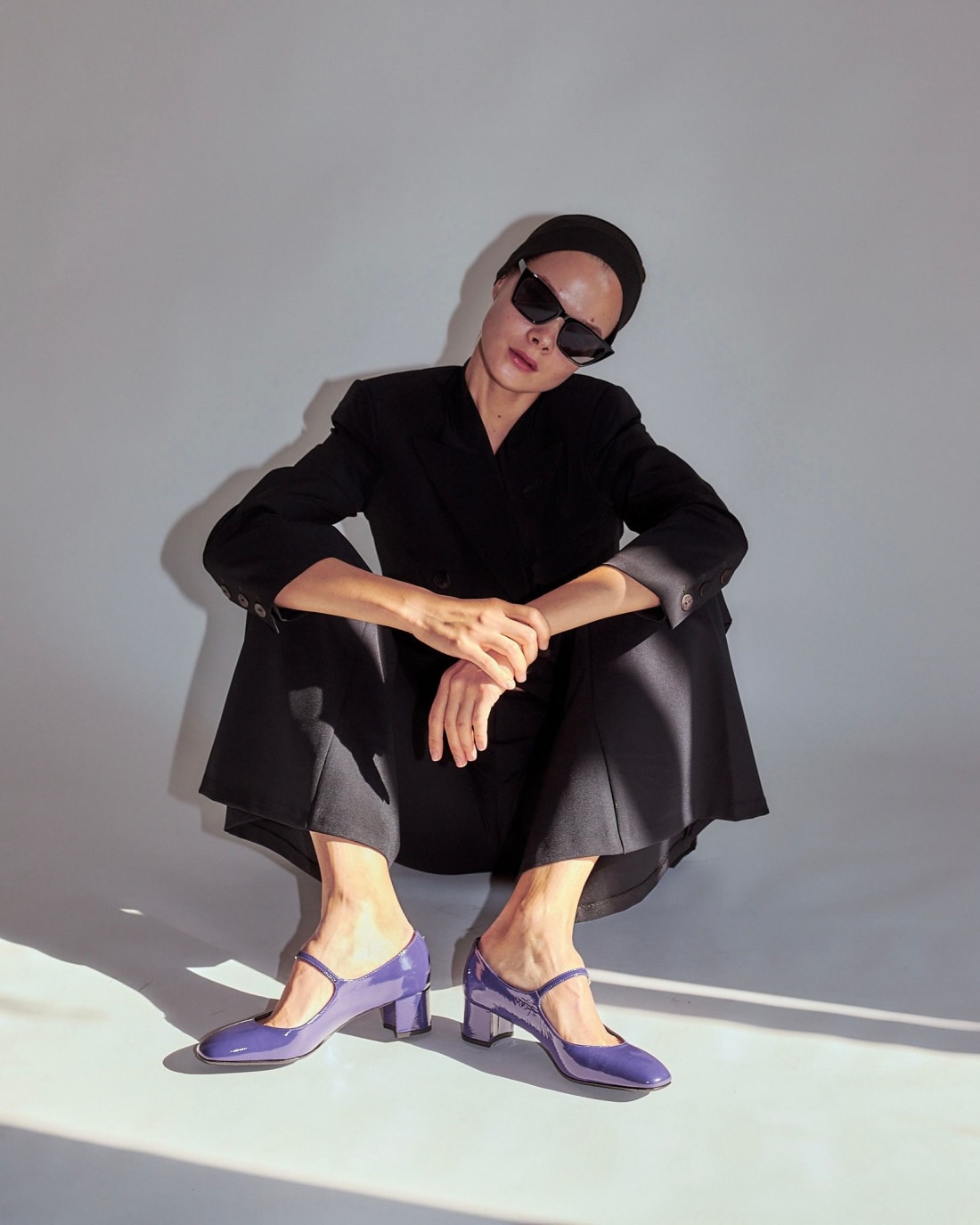 Фиолетовые кожаные туфли - Image 6 of 7