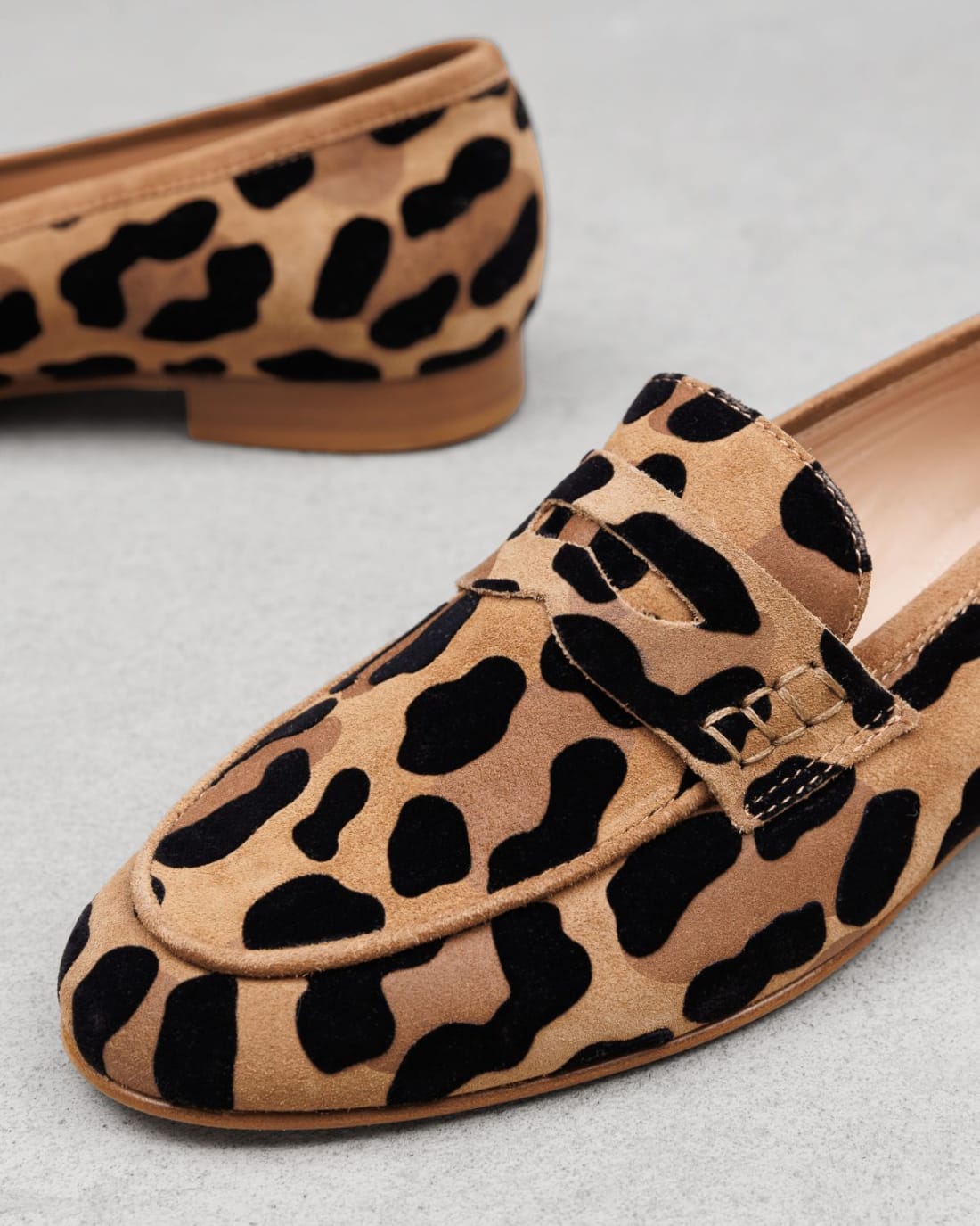 Леопардовые замшевые лоферы - Image 4 of 6