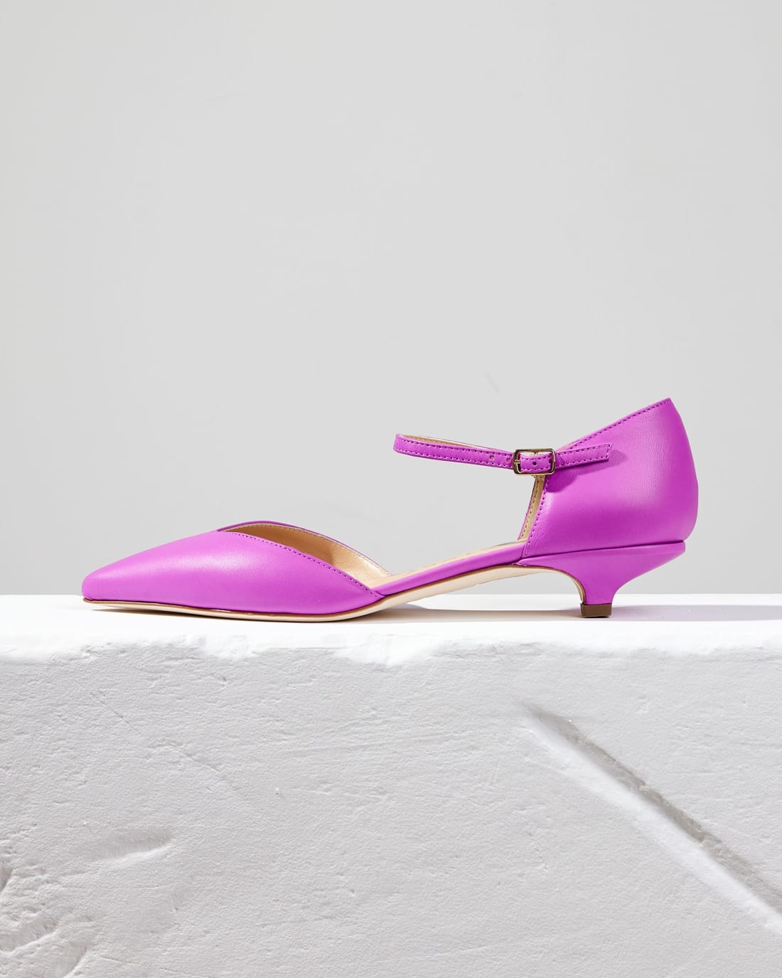 Фуксия кожаные туфли - Main image