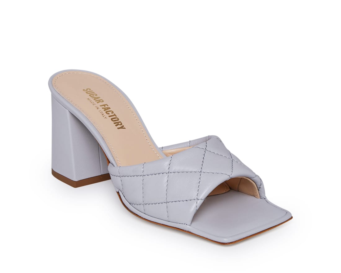 Сиреневые кожаные мюли - Image 2 of 4