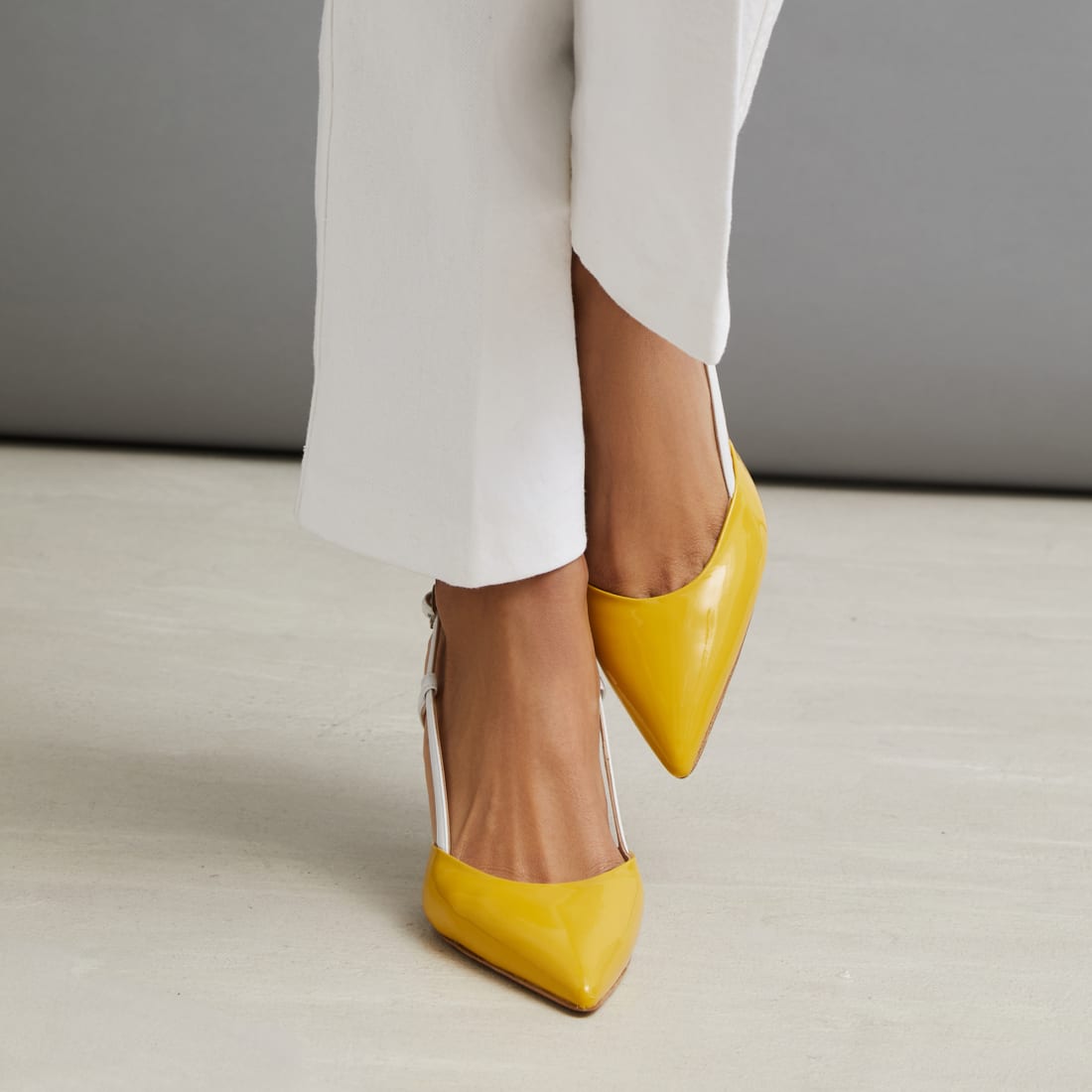 Горчичные кожаные туфли - Image 5 of 5