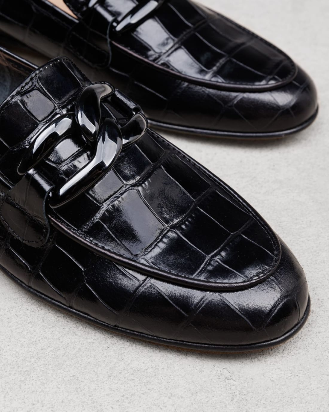 Черные кожаные лоферы - Image 4 of 6