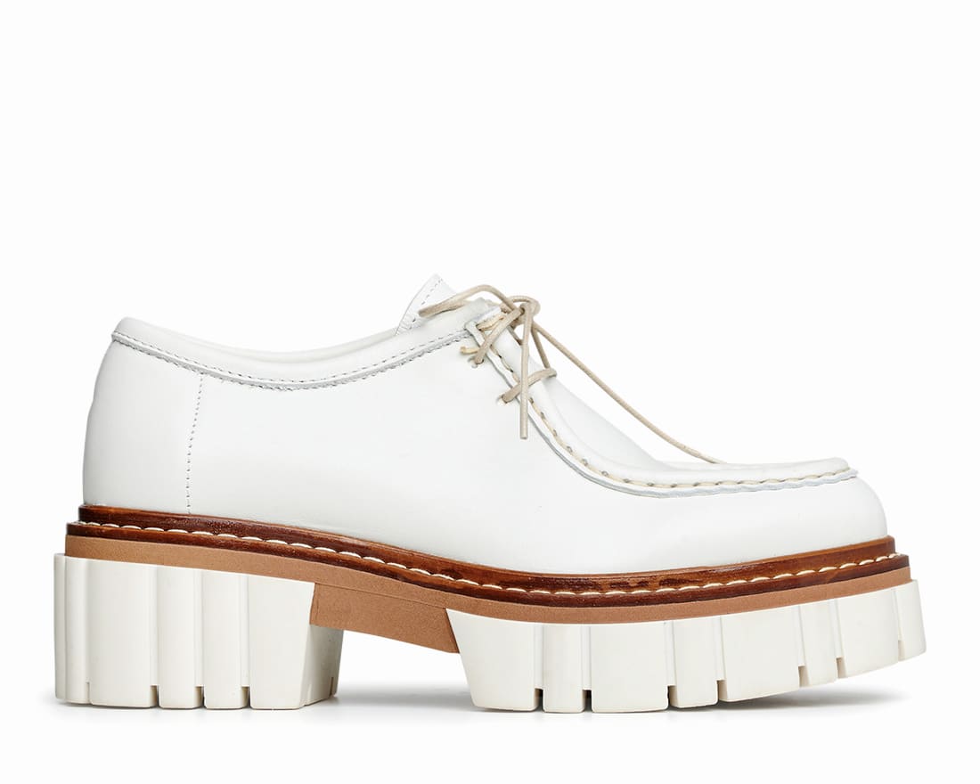 Белые лоферы из нубука - Image 1 of 5