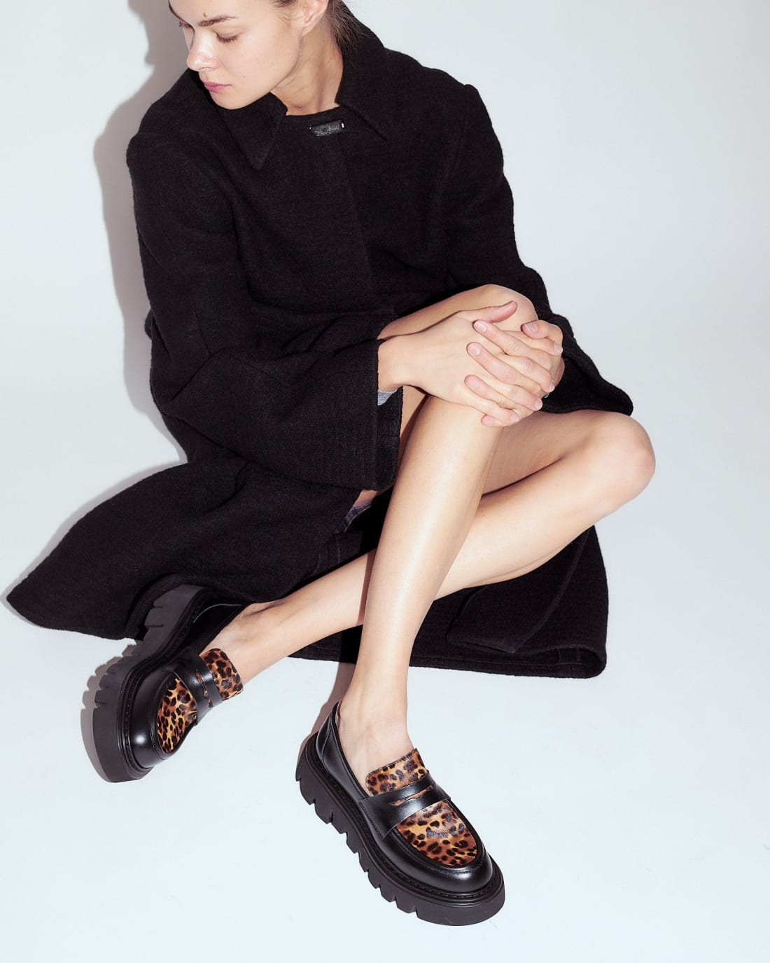 Черные кожаные лоферы - Image 1 of 7