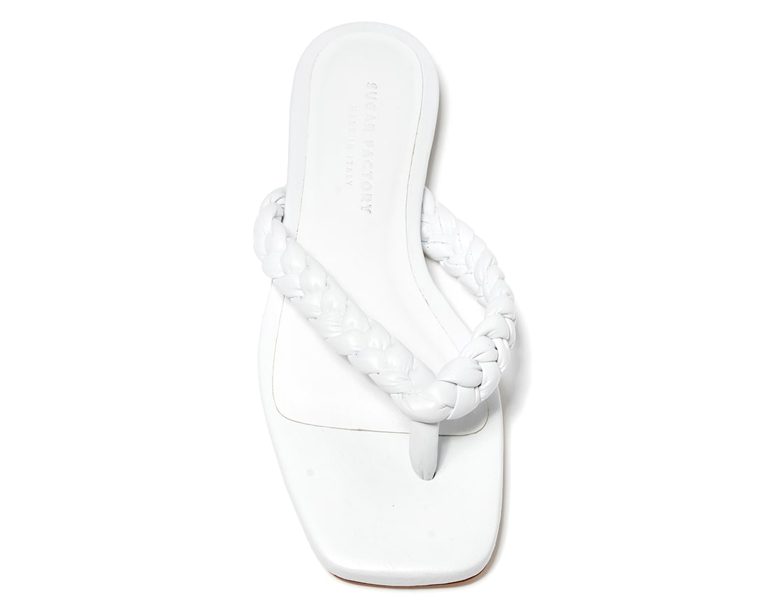 Белые кожаные шлепанцы - Image 4 of 5