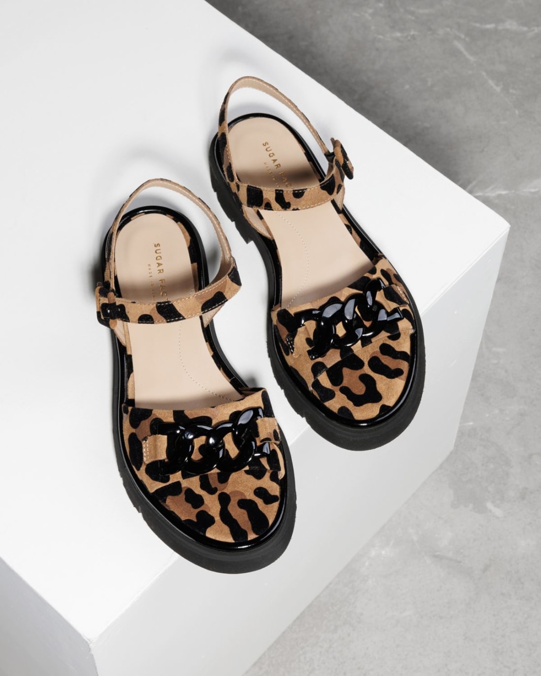 Леопардовые замшевые сандалии - Image 2 of 4