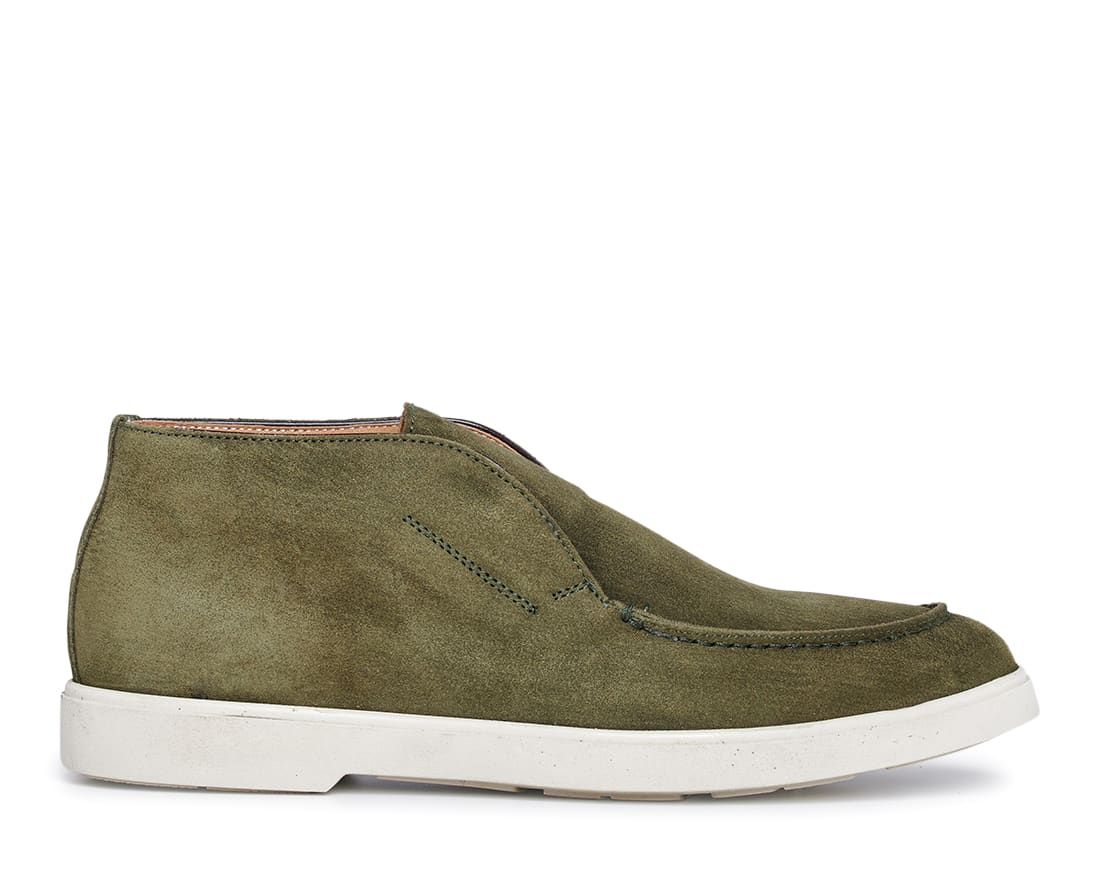 Зеленые замшевые полуботинки - Main image