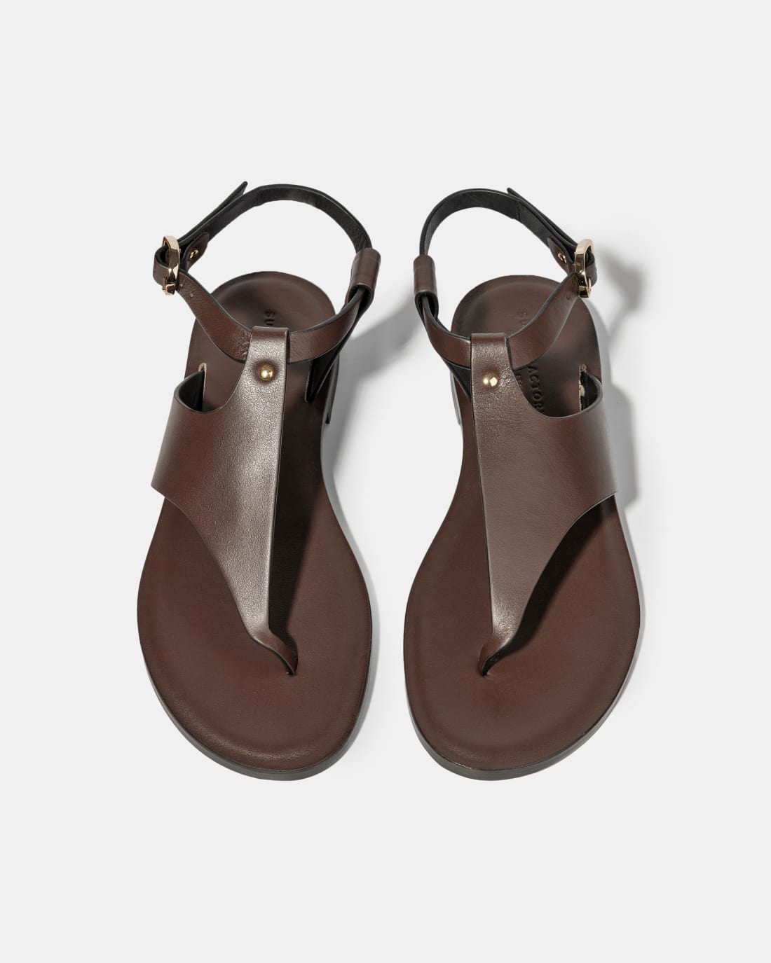 Темно-коричневые кожаные сандалии - Image 3 of 4