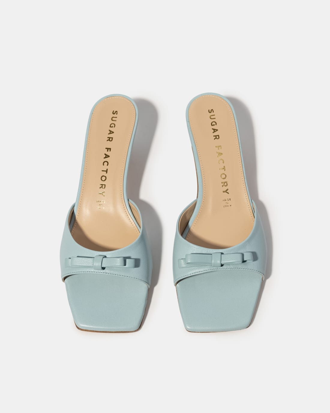 Светло-голубые мюли с бантиком - Image 3 of 5