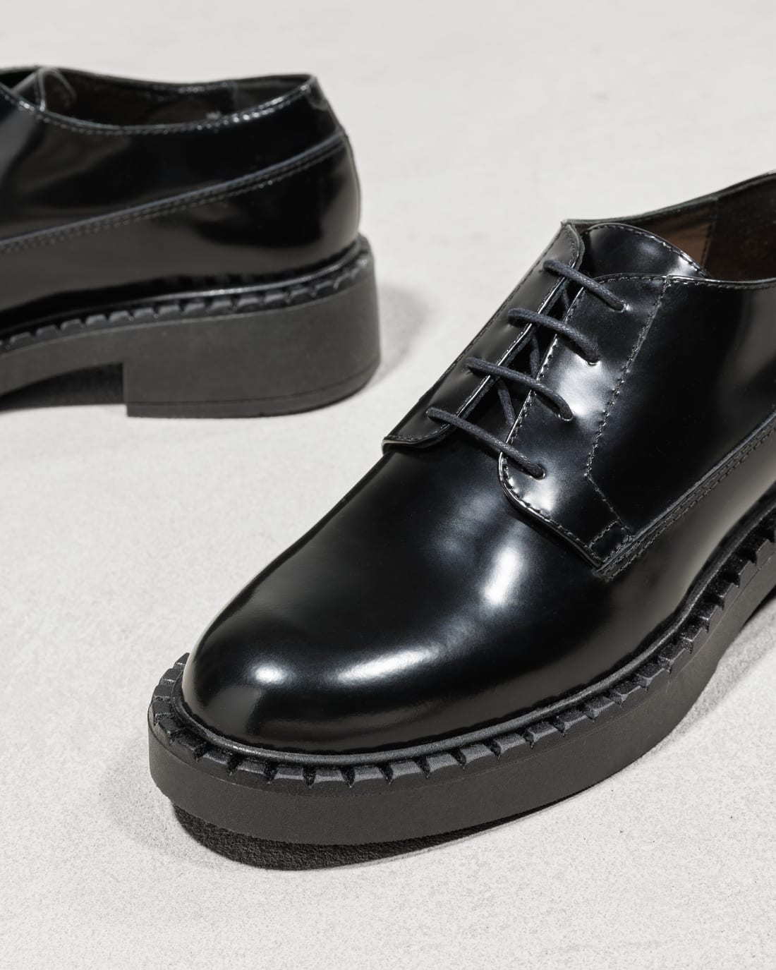 Черные кожаные туфли классического стиля - Image 4 of 5