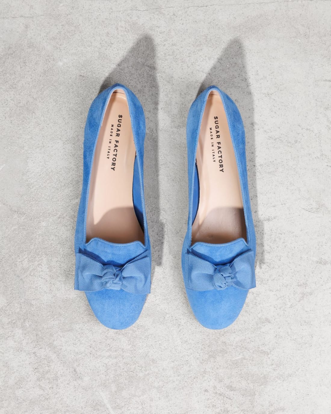 Светло-синие замшевые балетки - Image 2 of 4