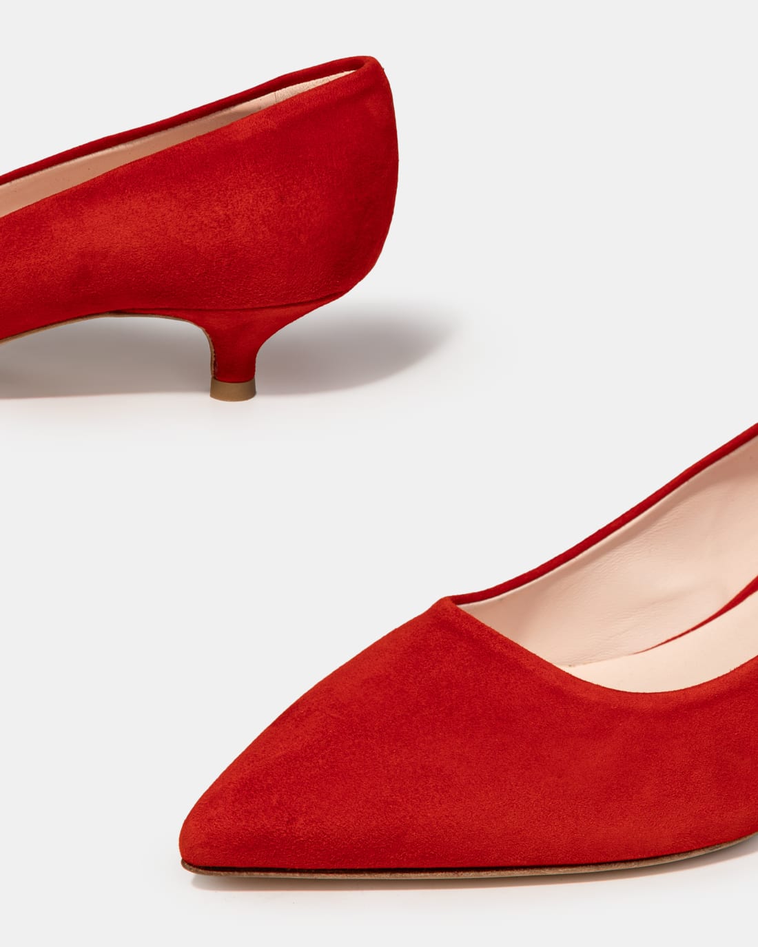Красные замшевые классические туфли - Image 4 of 5