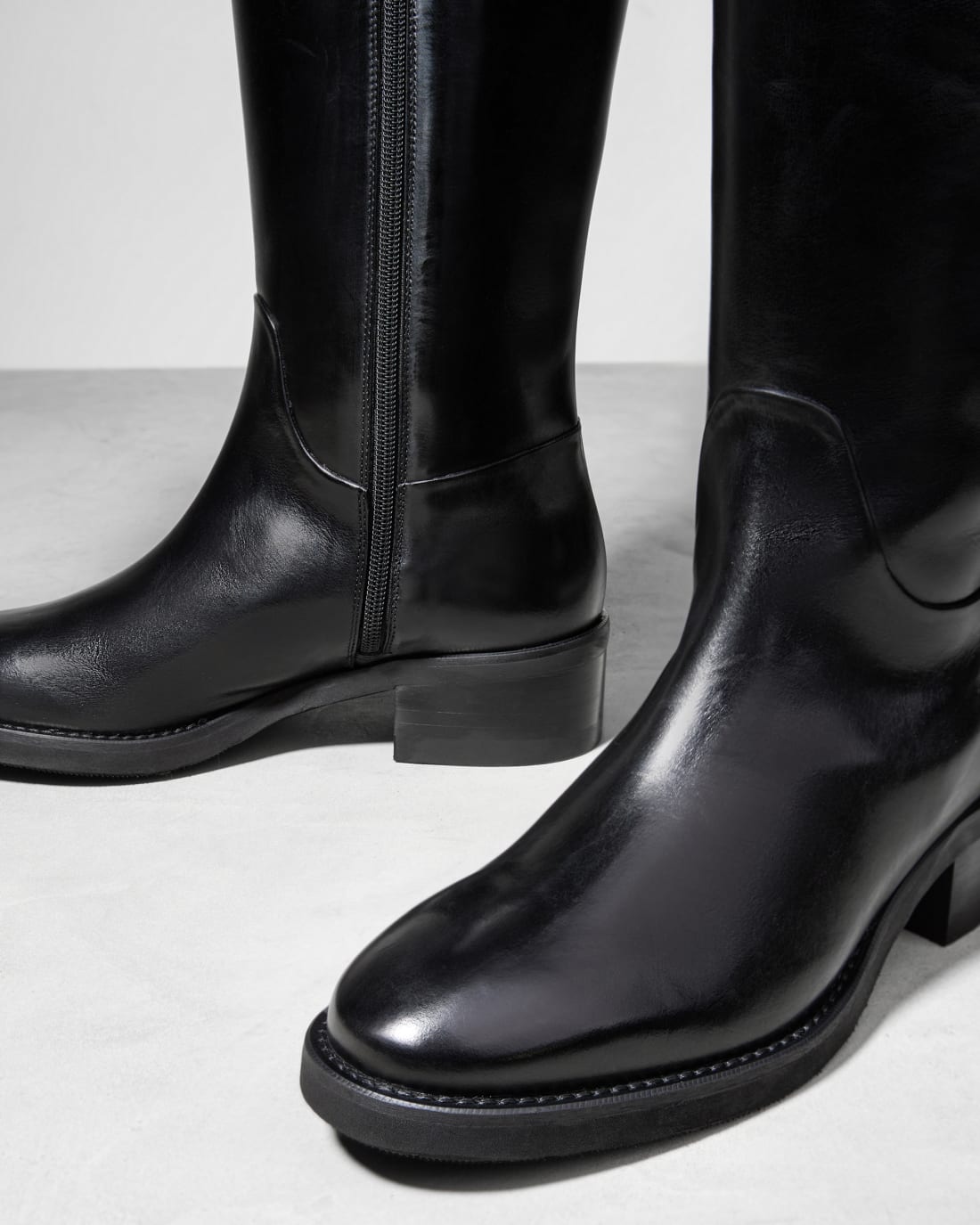 Черные сапоги из натуральной кожи - Image 4 of 6