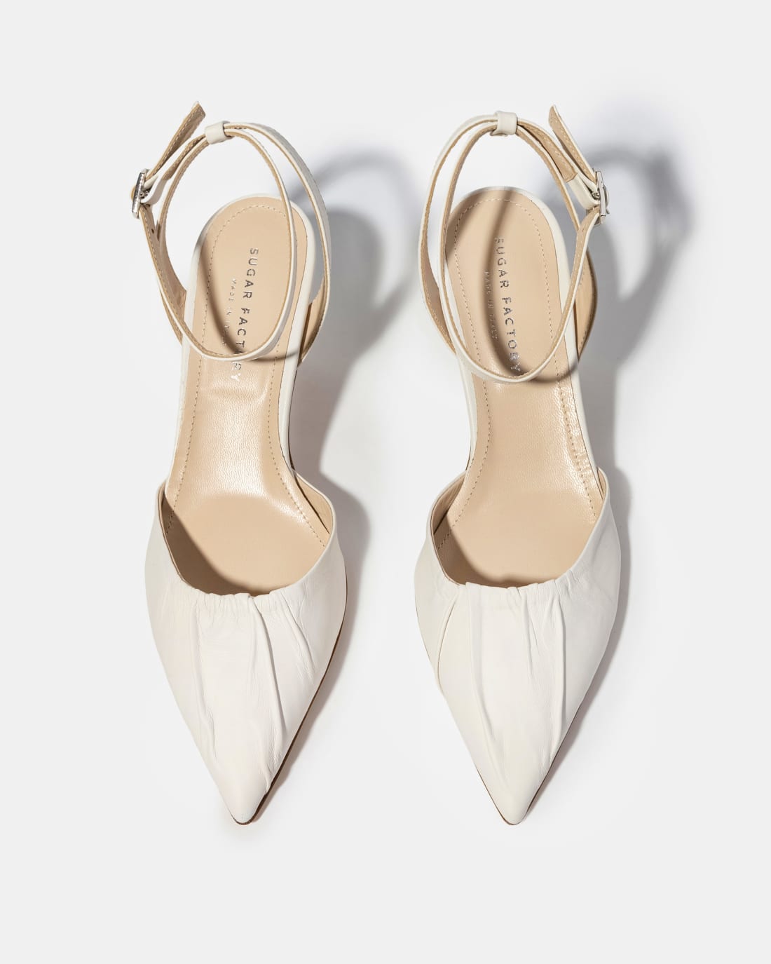 Белые туфли из натуральной кожи - Image 3 of 5