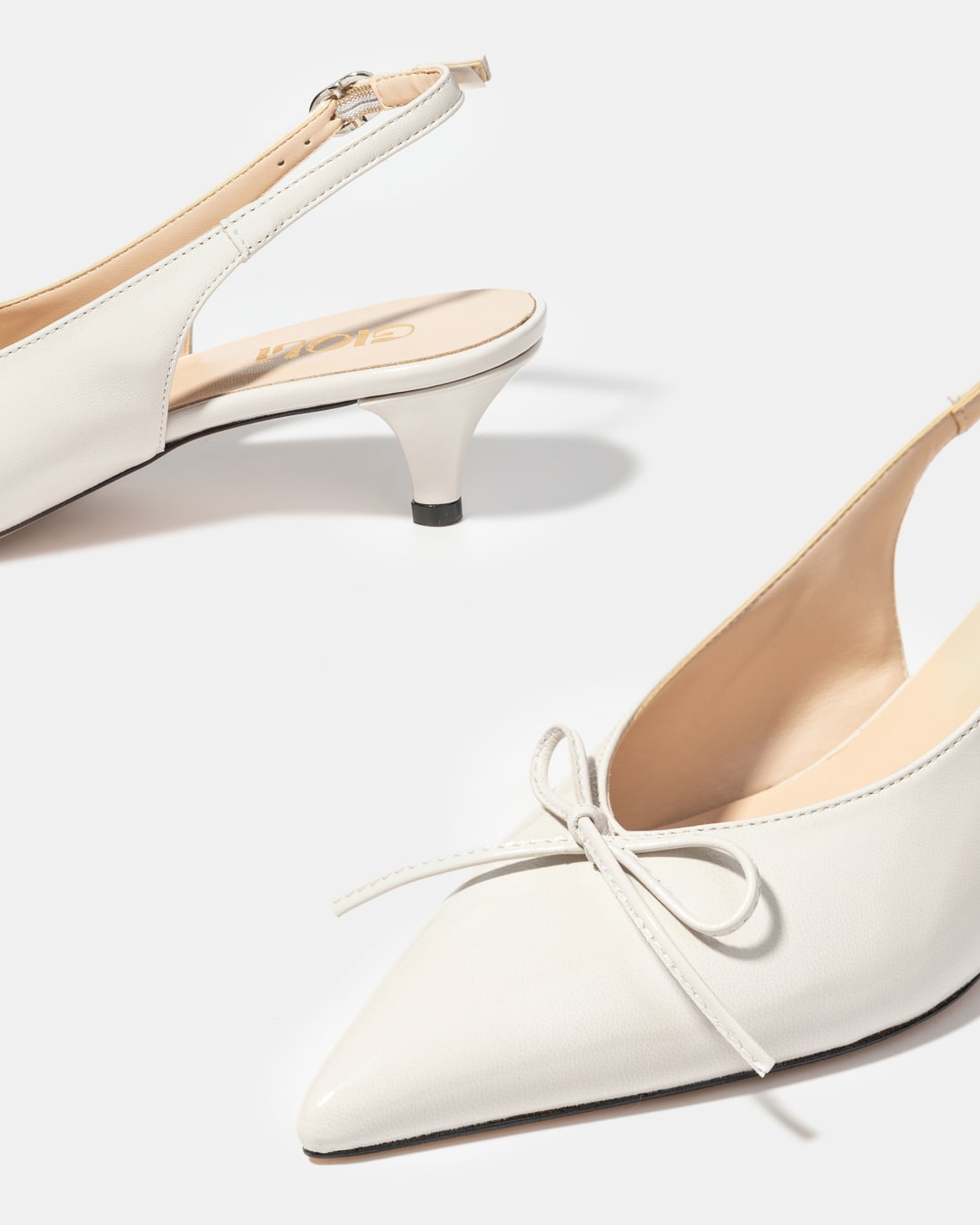 Белые кожаные туфли с бантиком - Image 4 of 4