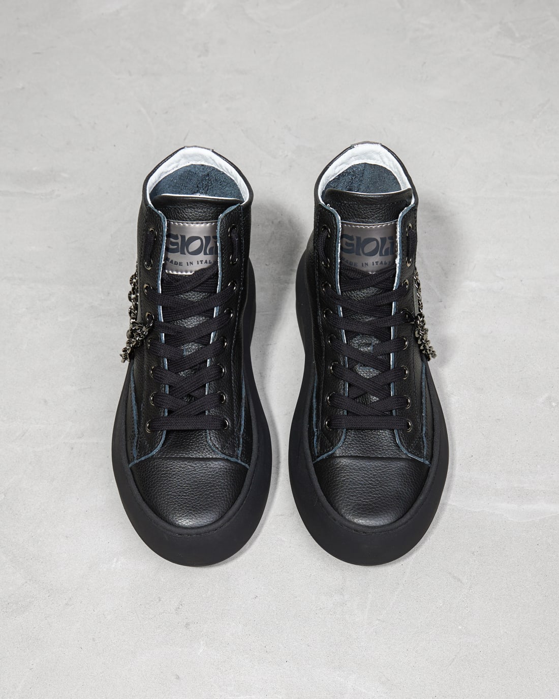 Черные кожаные ботинки с цепочкой - Image 3 of 4