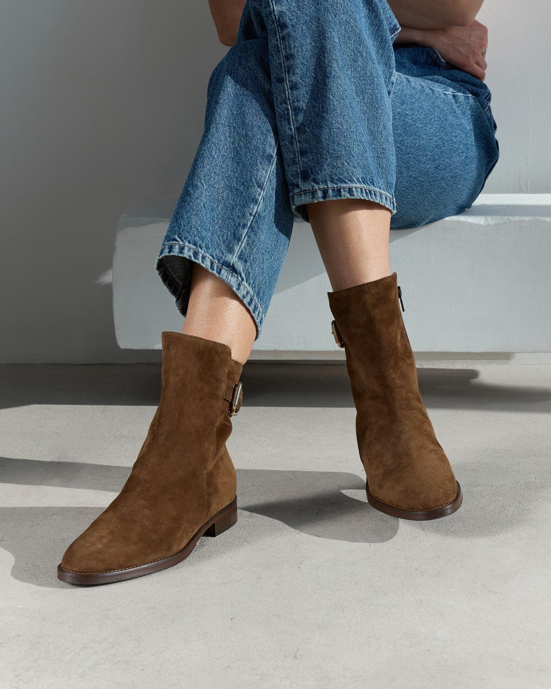 Коричневые замшевые ботильоны - Image 6 of 6