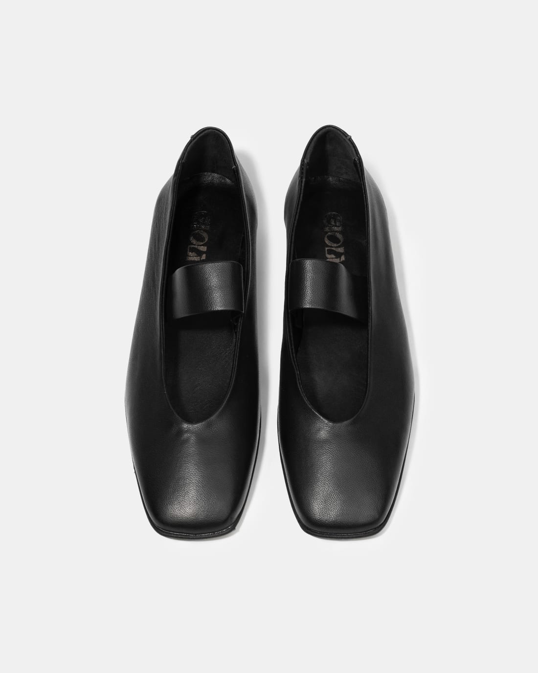 Черные кожаные туфли с ремешком - Image 3 of 4