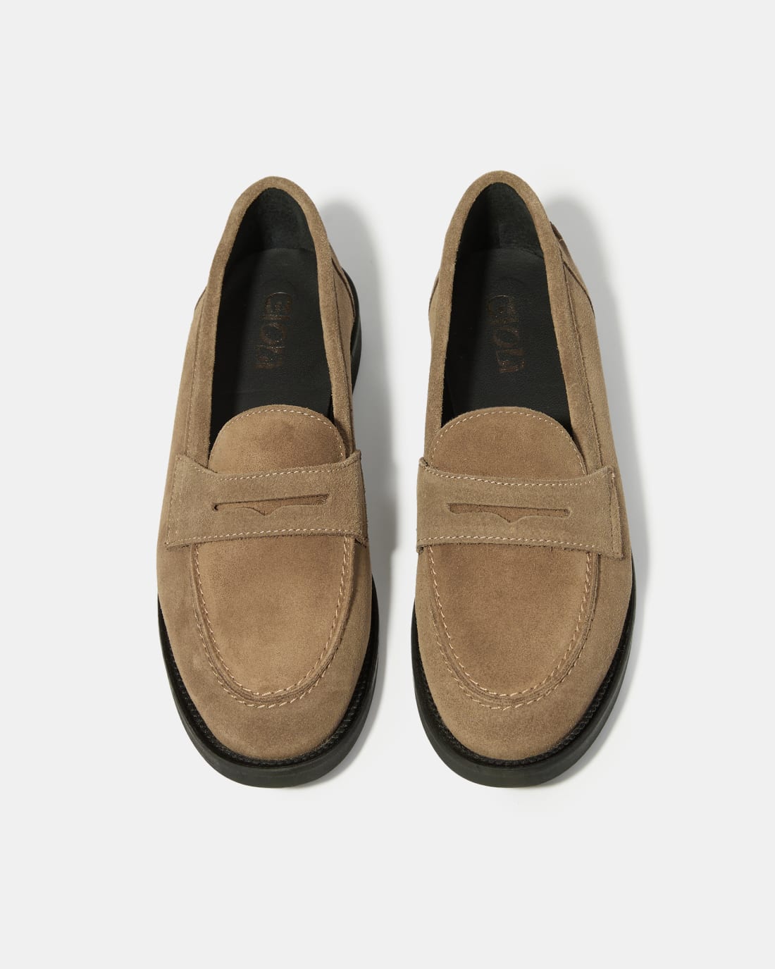 Бежевые замшевые лоферы - Image 3 of 5