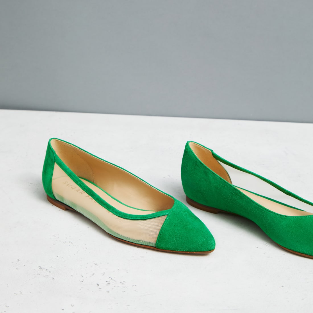 Зеленые замшевые балетки - Image 2 of 5