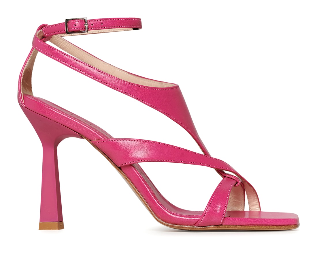 Розовые кожаные босоножки - Image 1 of 5