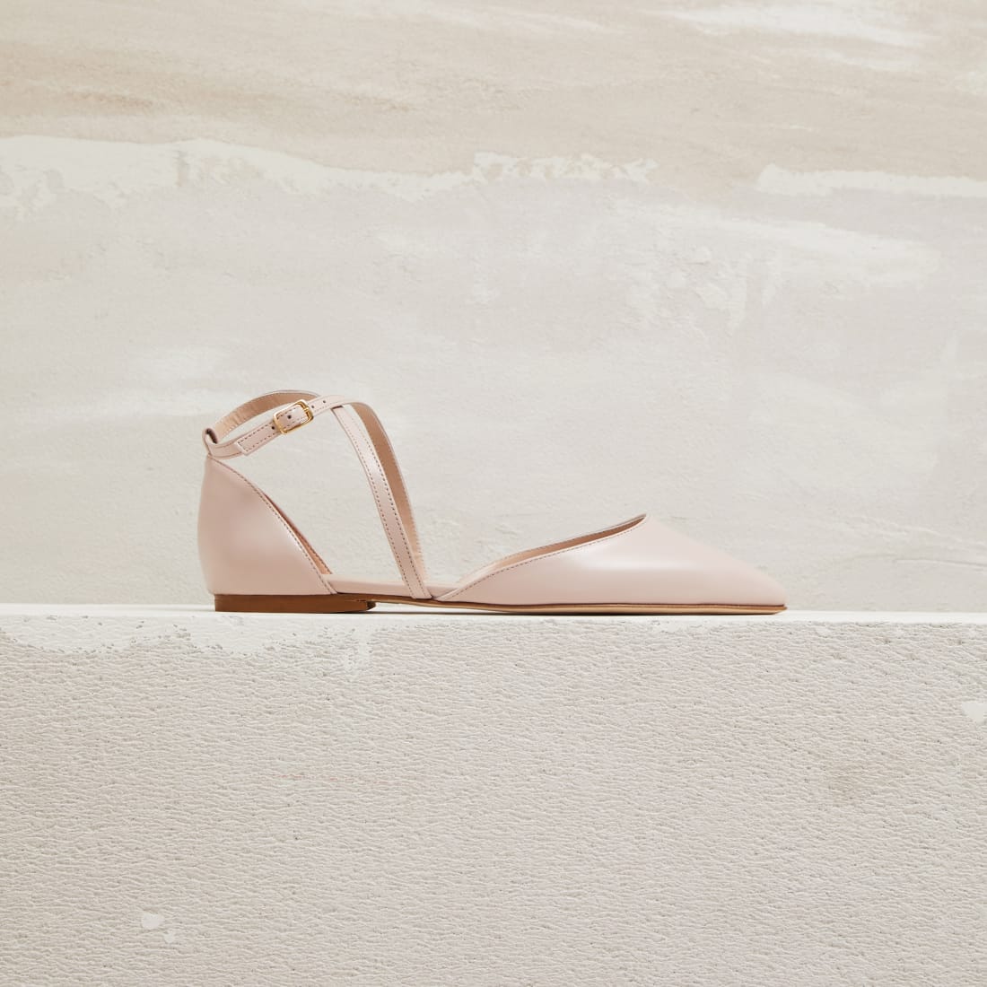 Пудровые кожаные туфли - Image 1 of 3