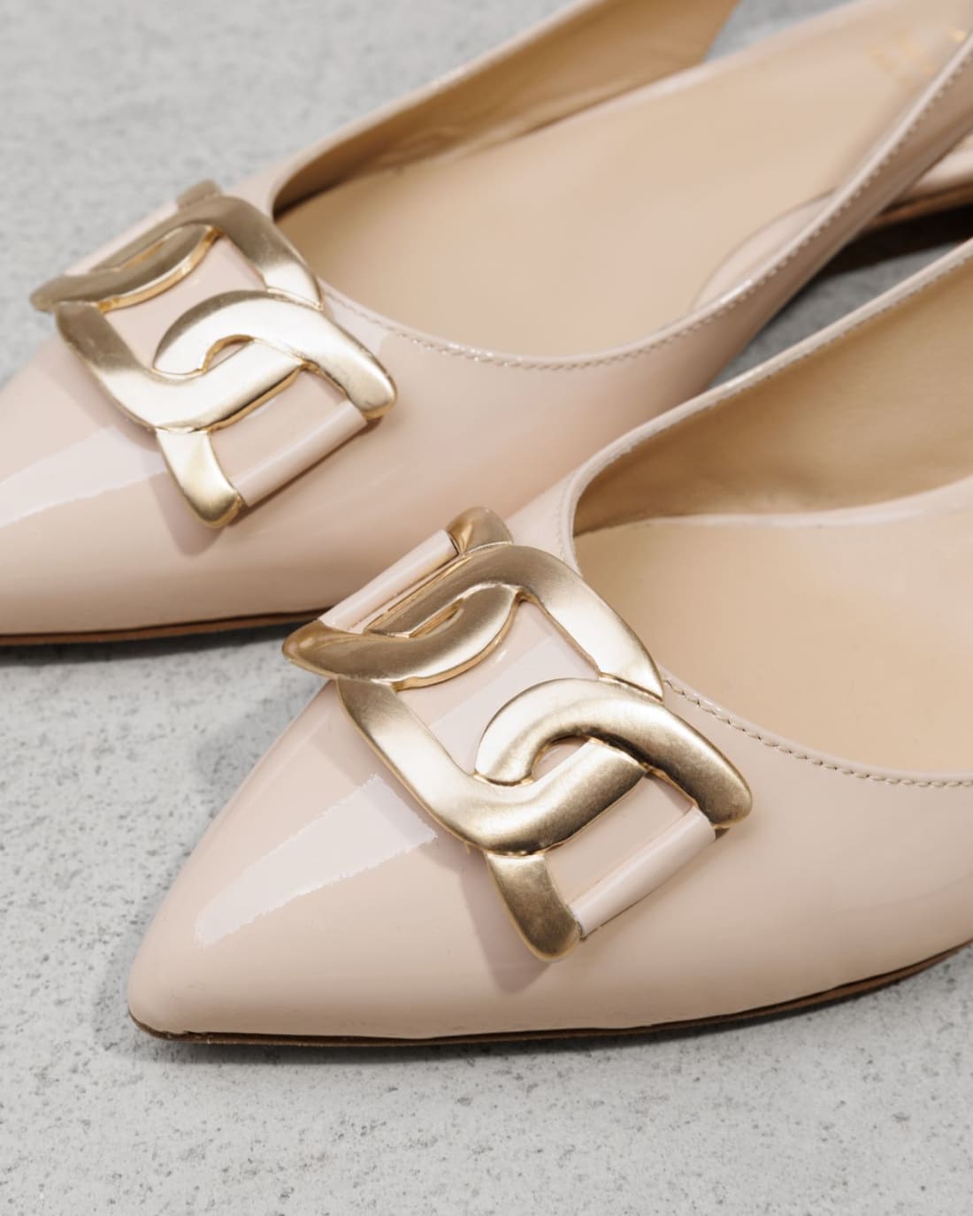 Бежевые кожаные туфли - Image 4 of 4