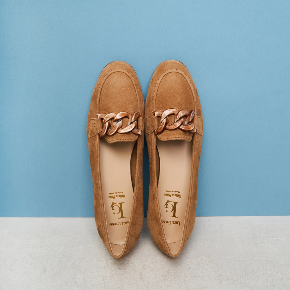 Коричневые замшевые лоферы - Image 2 of 5