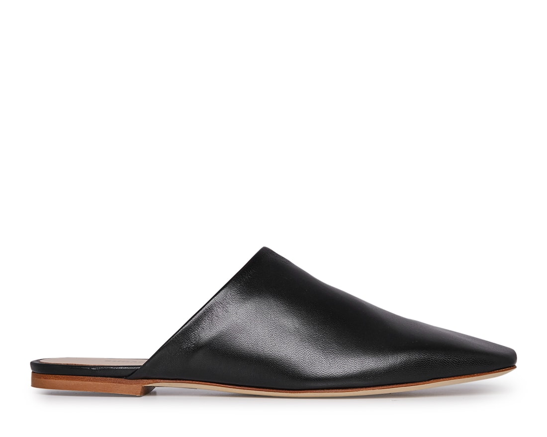 Черные кожаные слиперы - Image 1 of 4