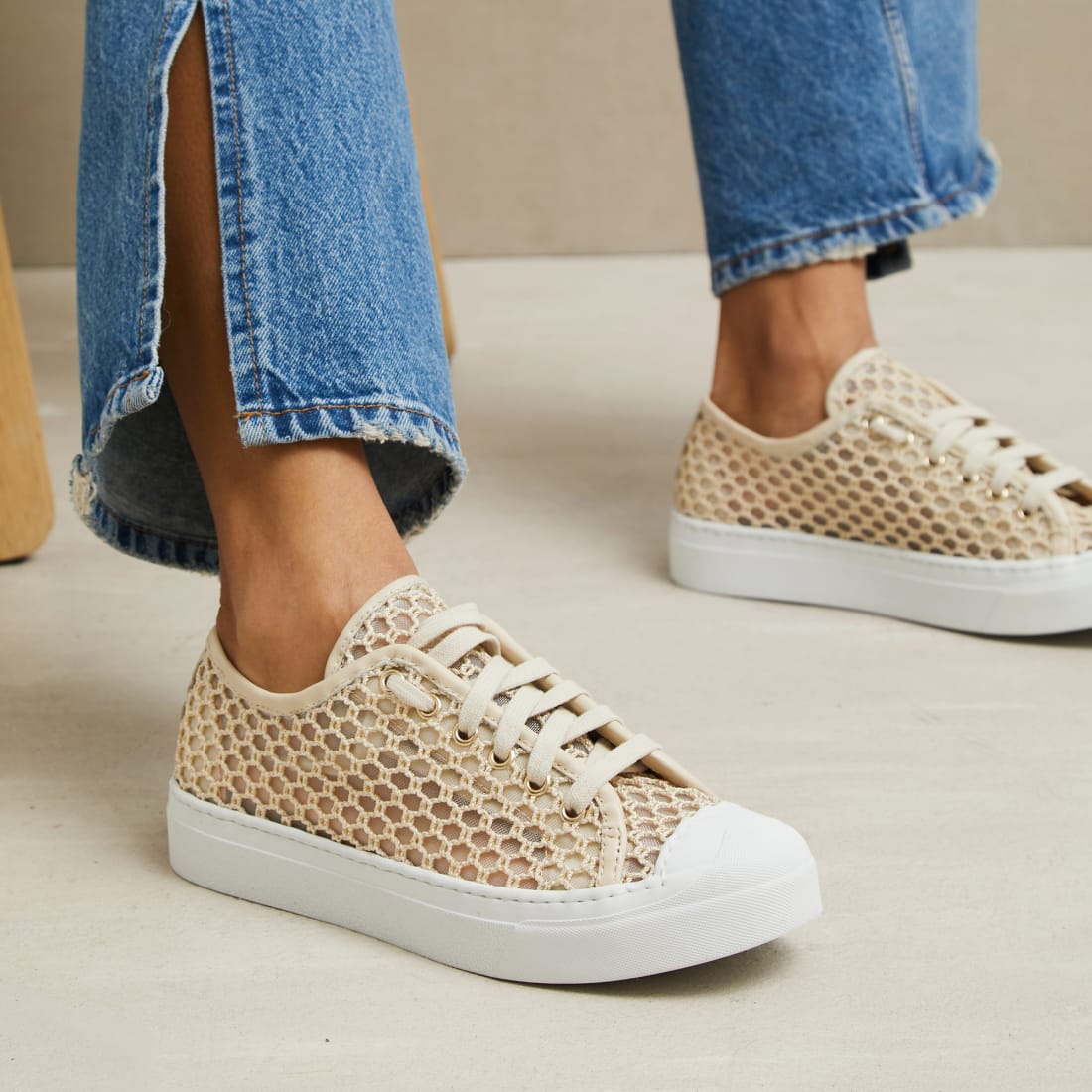 Песочные текстильные кеды - Image 4 of 5