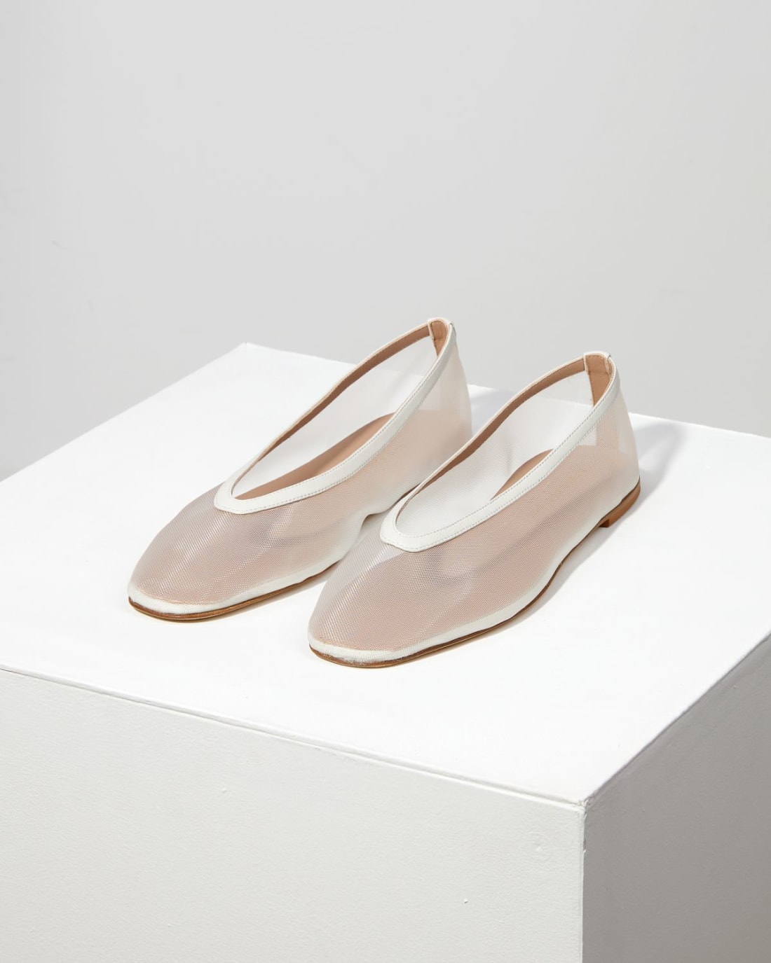 Белые текстильные балетки - Image 3 of 6