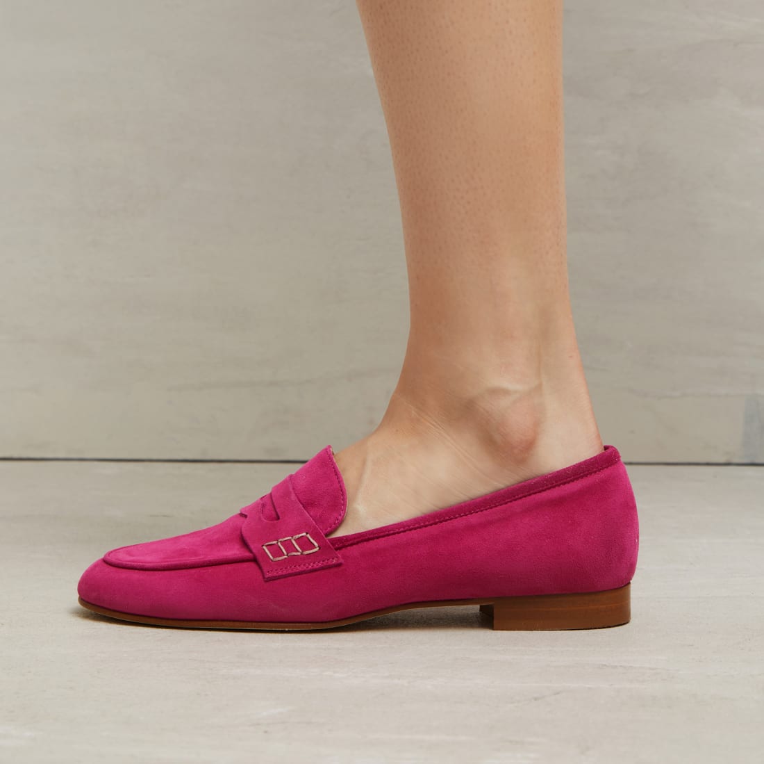 Розовые замшевые лоферы - Image 4 of 4