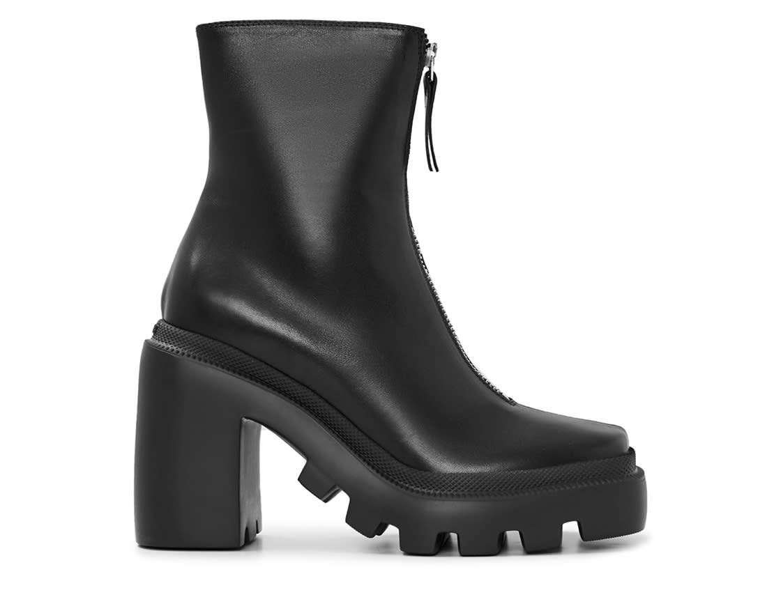 Черные кожаные ботильоны - Image 1 of 5