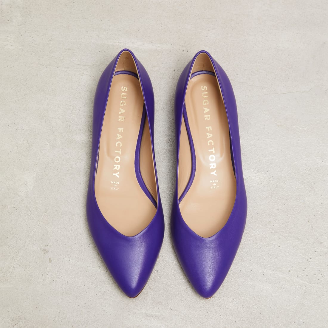 Фиолетовые кожаные балетки - Image 2 of 5