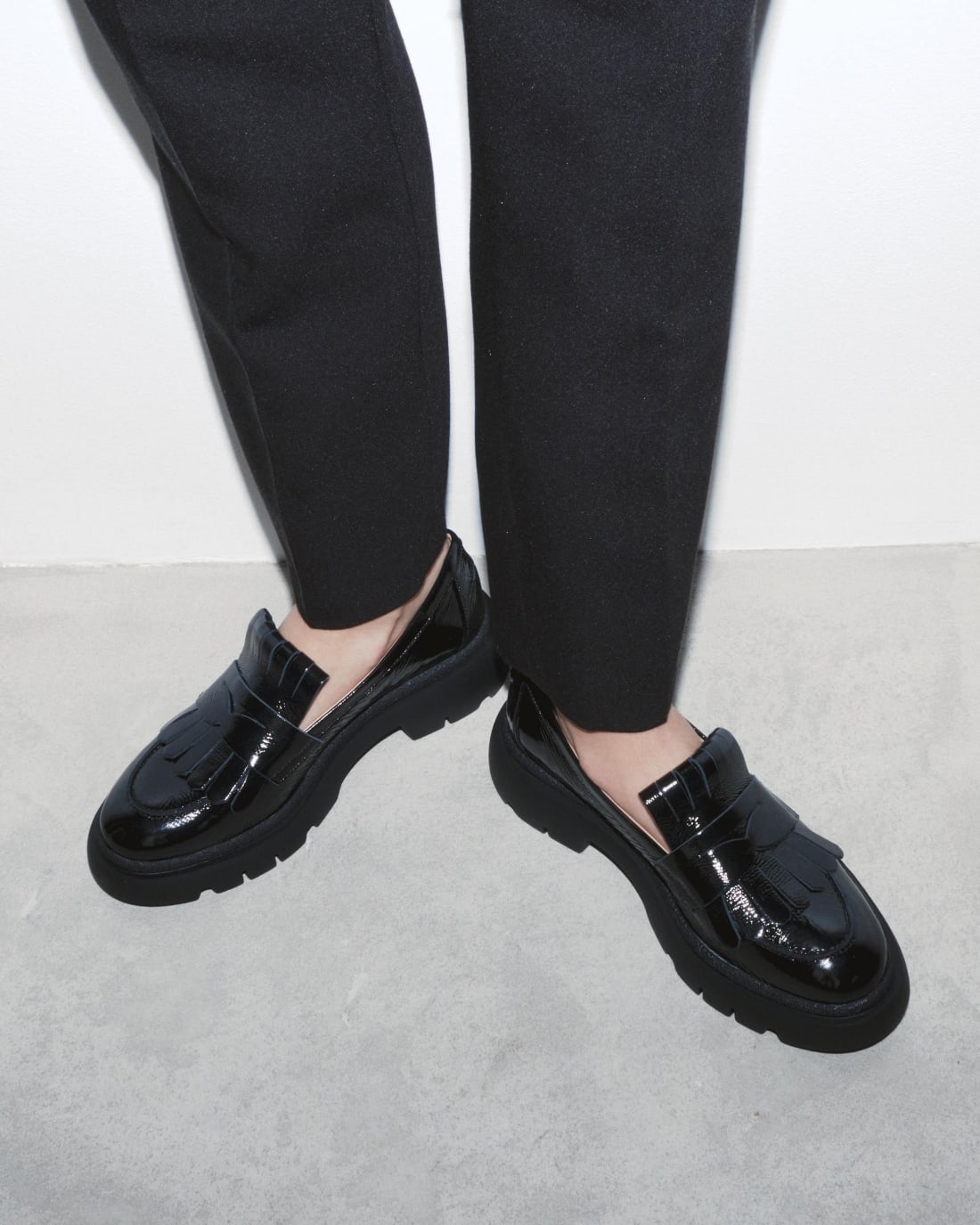 Черные кожаные лоферы - Image 1 of 4