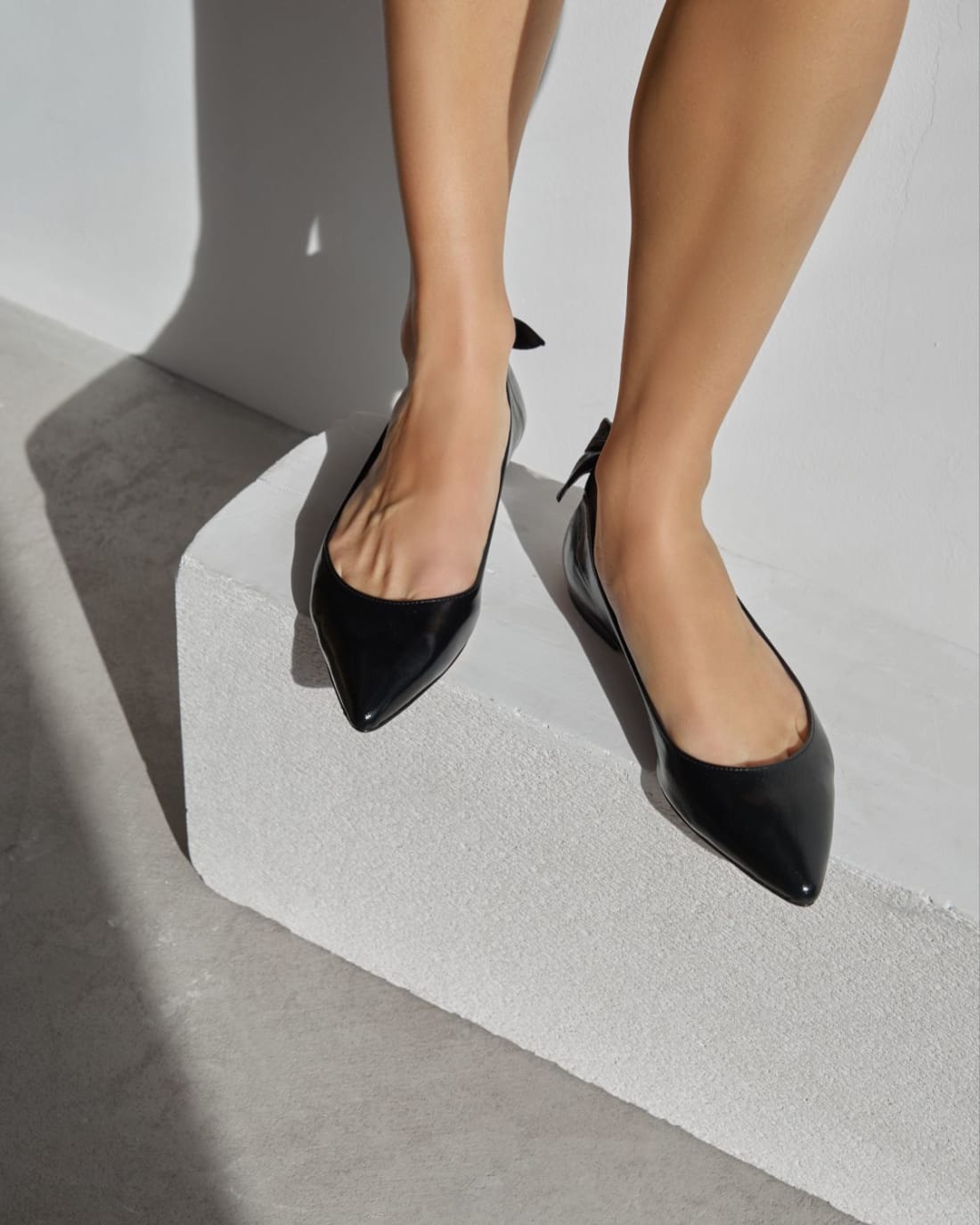 Черные кожаные балетки - Image 6 of 6