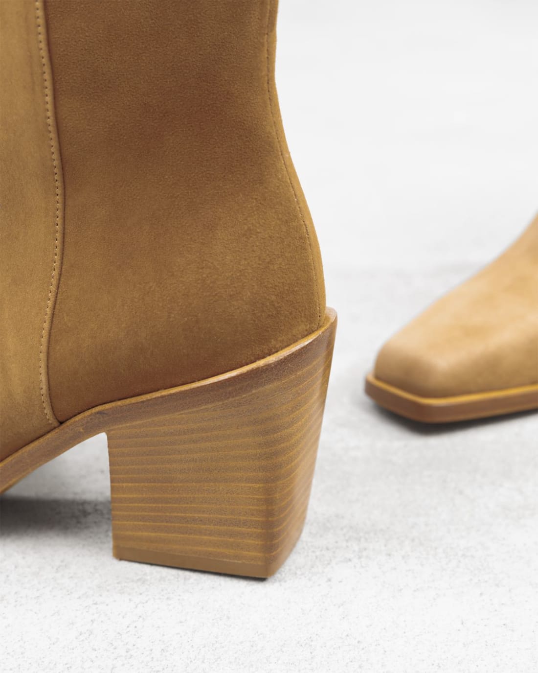 Светло-коричневые замшевые ботильоны - Image 4 of 7
