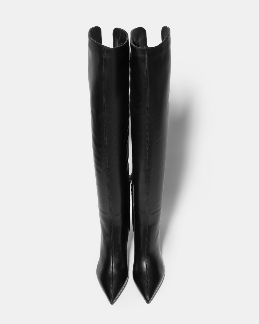 Черные высокие сапоги из натуральной кожи - Image 3 of 5